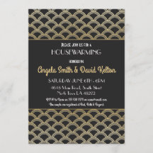 o Housewarming do art deco dos anos 20 convida o