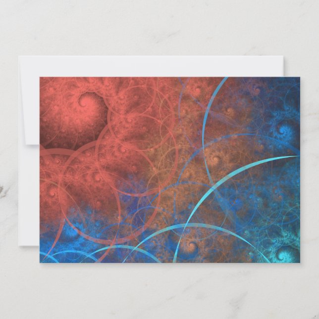 Convite O Incinerador Arte Fractal Fogo (Frente)