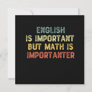 Convite O Inglês É Importante, Mas A Matemática É Importan