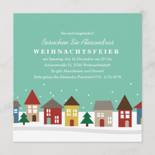 Convite O Inverno-Einweihungsparty de Kleine Häuser