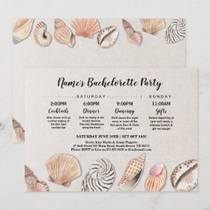 Convite O itinerário do chá de panela descasca o casamen