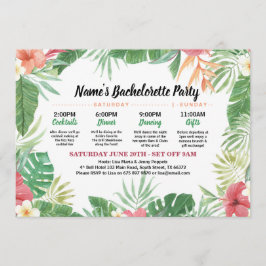 Convite O itinerário tropical do chá de panela Aloha