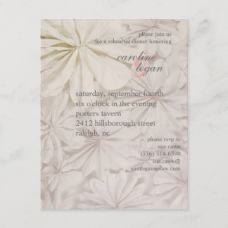 Convite o jantar de ensaio retro convida