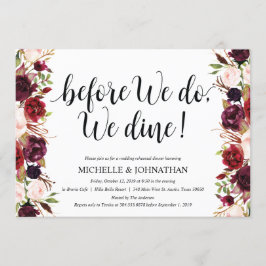 Convite O jantar de ensaio rústico do casamento de