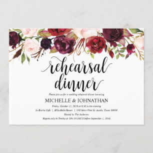 Convite O jantar de ensaio rústico do casamento de