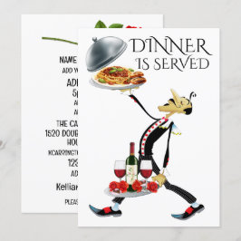 CONVITE O JANTAR ESTÁ SERVIDO