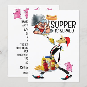 CONVITE O JANTAR ESTÁ SERVIDO