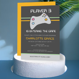 Convite O Jogador de Vídeo do Computador entrou no Chá de 