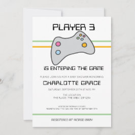 Convite O Jogador de Vídeo do Computador entrou no Chá de 