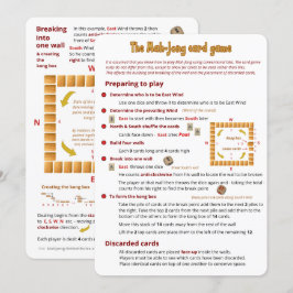 Convite O jogo de cartas Mah-Jong - Diferenças