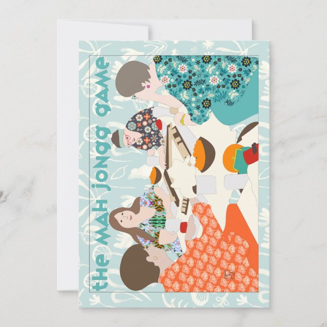 Convite O Jogo Mah Jongg (Frente)