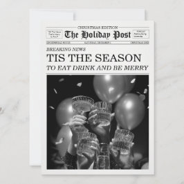 Convite O Jornal Holiday Press É A Temporada