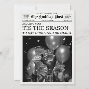 Convite O Jornal Holiday Press É A Temporada