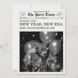 Convite O Jornal The Party Times Ano Novo Nova Era