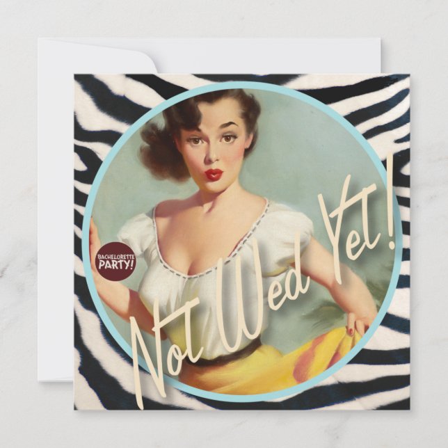 Convite O Kitsch Bitsch : Ainda Não Casados! (Frente)
