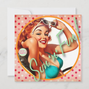 Convite O kitsch Bitsch: Divertimento de Sun "n"