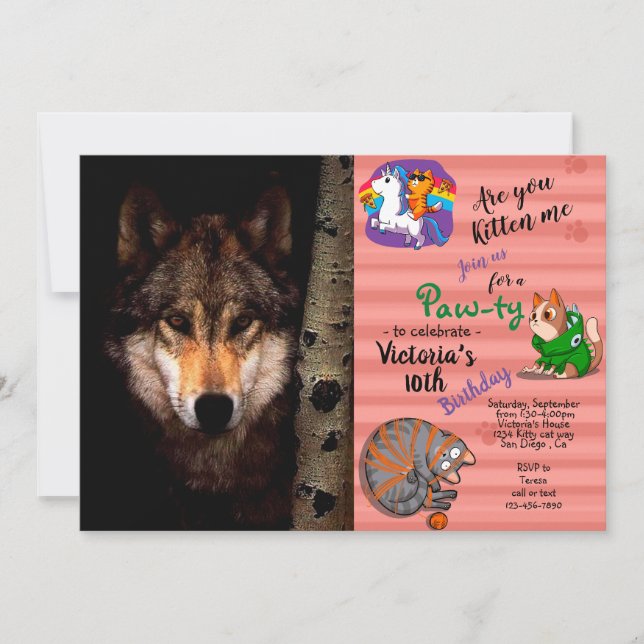 Convite O Lobo Fantasma (Frente)