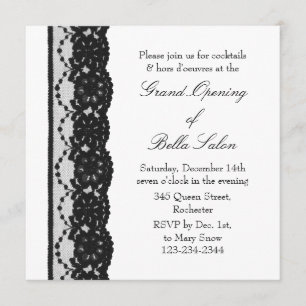 Convite O Lugar Francês Branco Aberto