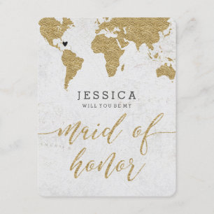 Convite O Mapa Do Mundo Da Folha De Ouro Será Minha Madri