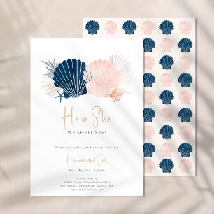 Convite O Marinho do oceano e o Sexo Rosa Esmagador Revela