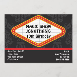 Convite O Marquee do Mágico Show