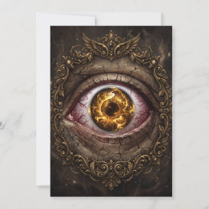 Convite O Medo dos Olhos Terror Góticogo Eye Escuro Hallow
