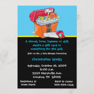 Convite O mel utiliza ferramentas o chá de panela