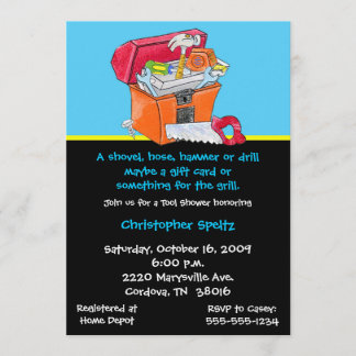 Convite O mel utiliza ferramentas o chá de panela