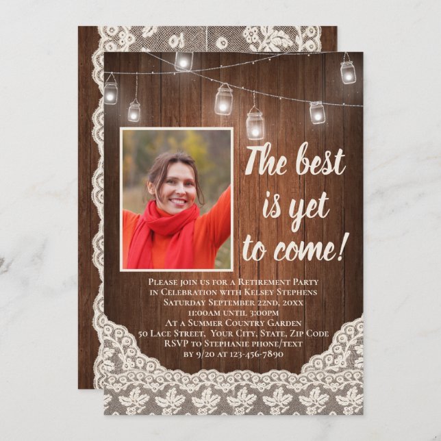 Convite O melhor ainda é a festa de aposentadoria venenosa (Frente/Verso)