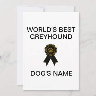 Convite O melhor Design de galgos do mundo personalizável