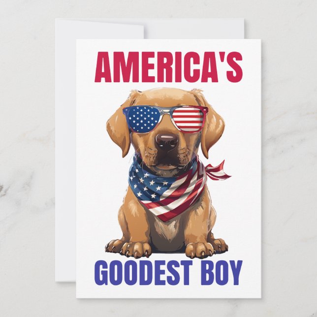 Convite O Melhor Labrador da América (Frente)