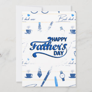 Convite O melhor Pai de sempre, Dia de os pais feliz