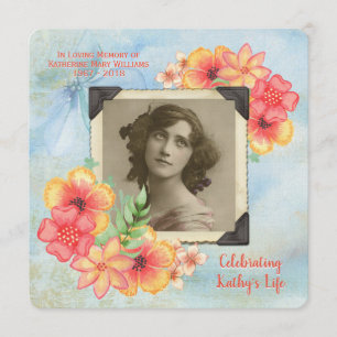 Convite O memorial adiciona suas listras das flores da