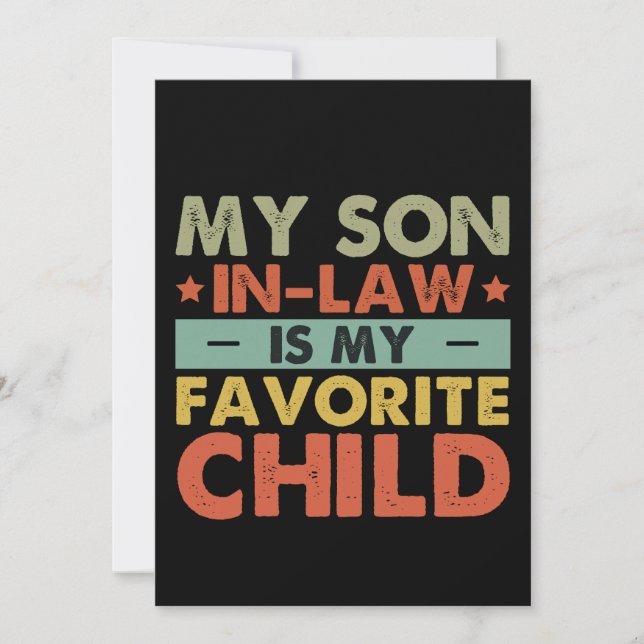 Convite O Meu Filho Em Direito É A Minha Família De Filhos (Frente)