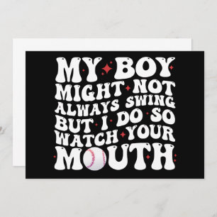 Convite O Meu Rapaz Pode Nem Sempre Balançar, Mas Eu Vejo-