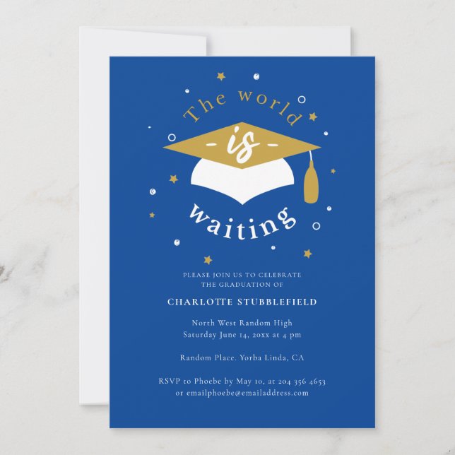 Convite O Mundo do Partido da Graduação 2025 está Esperand (Frente)