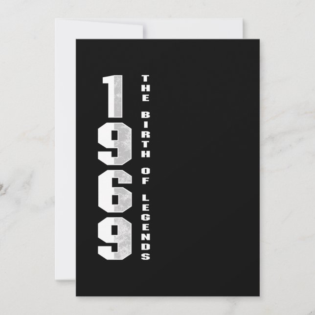 Convite O Nascimento Das Legendas 1969 51 ruas - Presente  (Frente)