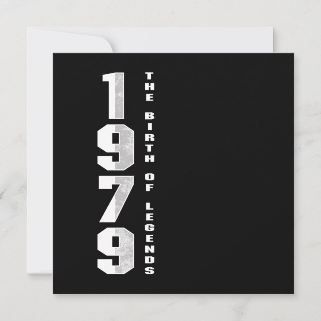 Convite O Nascimento Das Legendas 1979 41 Presente De Aniv (Frente)