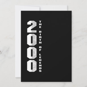 Convite O Nascimento das Legendas 2000 20. º Presente de A