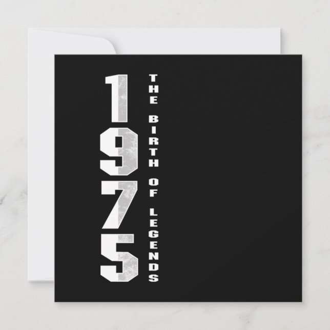 Convite O Nascimento das Lendas 1975 45º Presente de Anive (Frente)