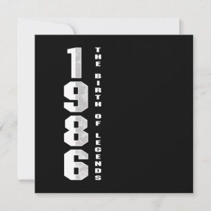 Convite O Nascimento das Lendas 1986 34. º Presente de Ani