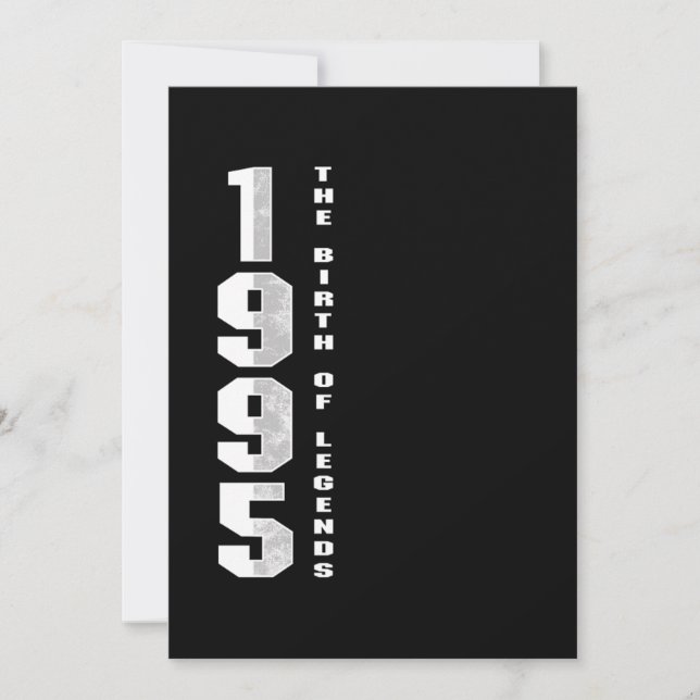 Convite O Nascimento das Lendas 1995 25. º Presente de Ani (Frente)