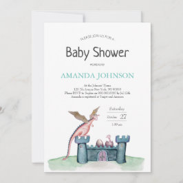 Convite O nascimento de um pequeno dragão