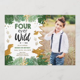 Convite O Nascimento Do Dinossauro Do Dino De Quatro Nunca