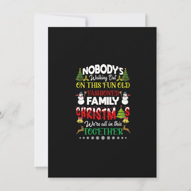 Convite O Natal da família estamos todos nesta Feliz (Frente)