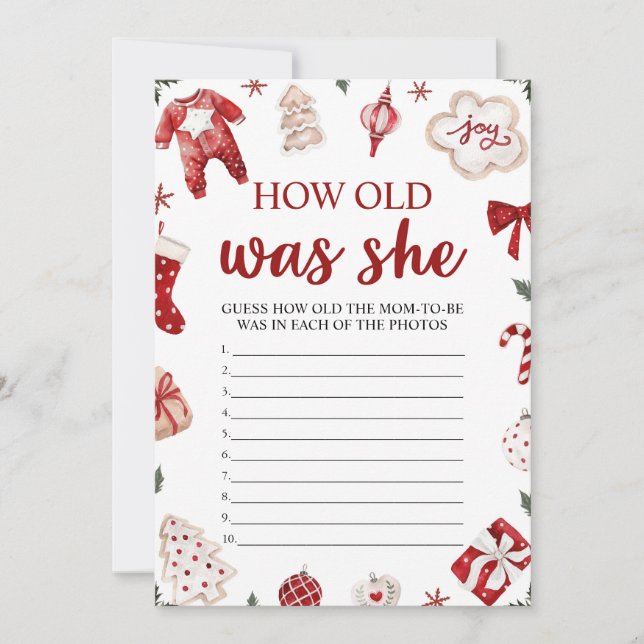 Convite O Natal De Inverno Quantos Anos Ela Teve No Jogo D (Frente)