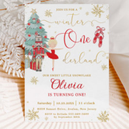 Convite O Natal Onederland de 1º Aniversário do Quebra-Noz