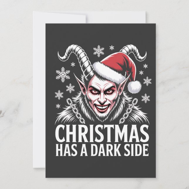 Convite O Natal Tem um Lado Sombrio (Frente)