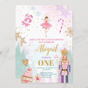 Convite O Noivado Convidou a Terra dos Sweets de inverno