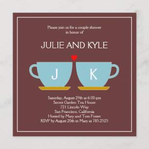 Convite O Noivado ou Chá de casamento perfeito para mistu